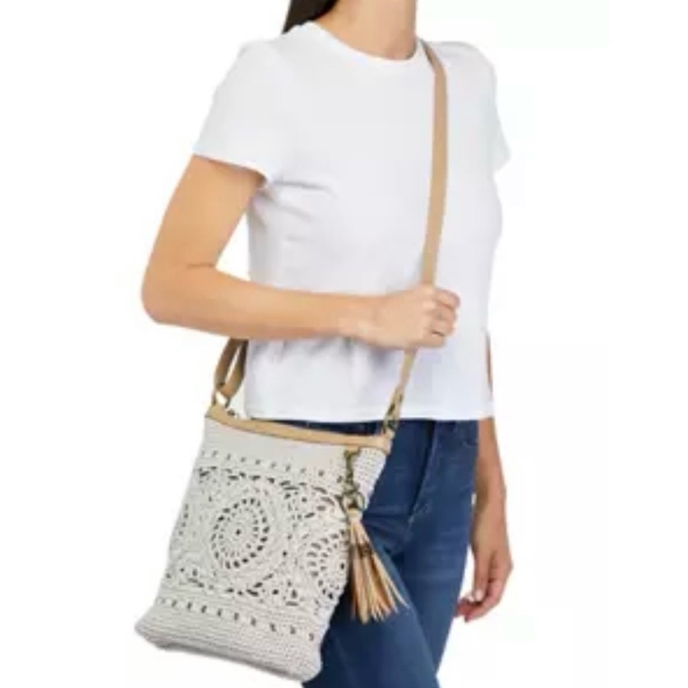 THE SAK Cream Crochet Crossbody Bag - Picture 5 of 12